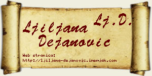 Ljiljana Dejanović vizit kartica